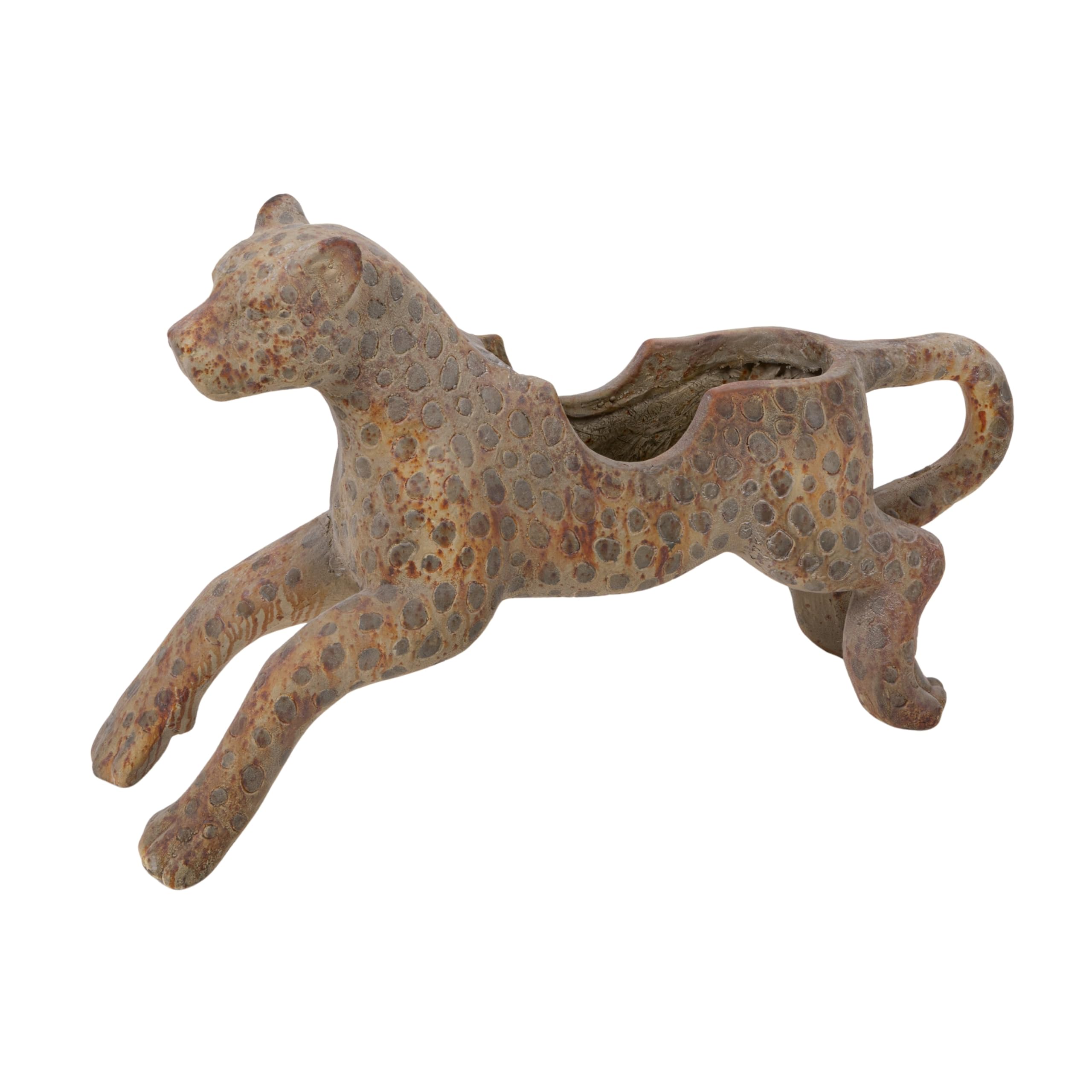 Amazon.com: Creative Co-Op Vintage Carousel Leopard Planter